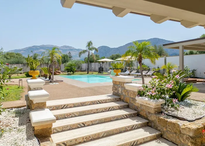 14th Oasis With Private Pool Near Palermo Ferienhaus Carini