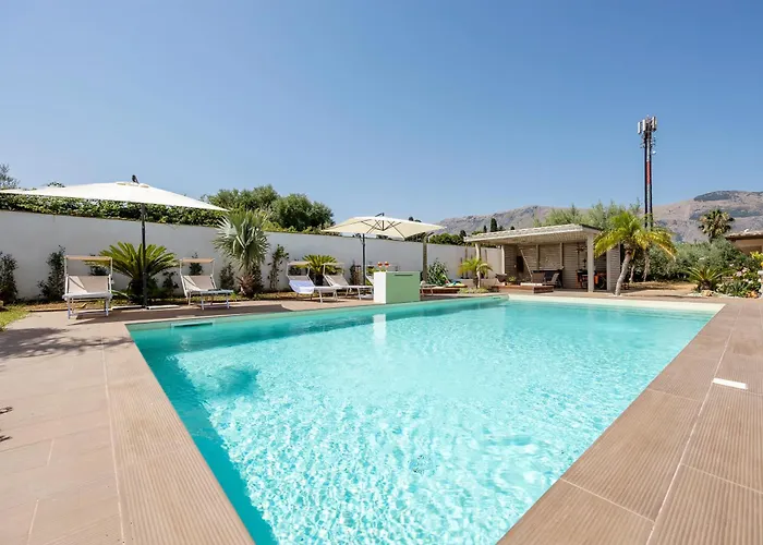 14th Oasis With Private Pool Near Palermo Ferienhaus Carini