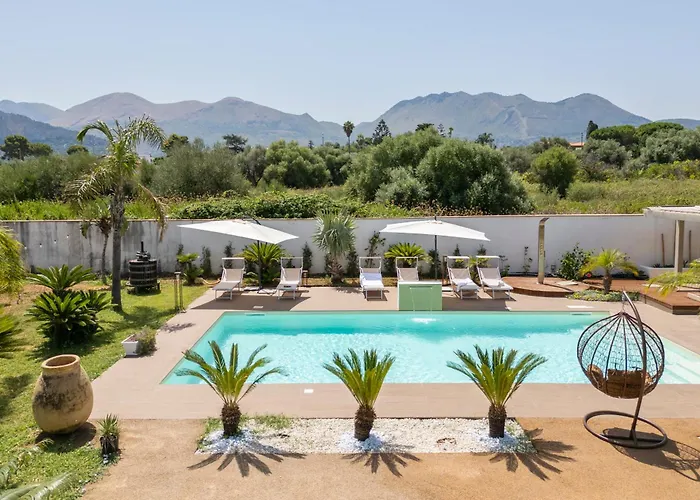 14th Oasis With Private Pool Near Palermo Ferienhaus Carini